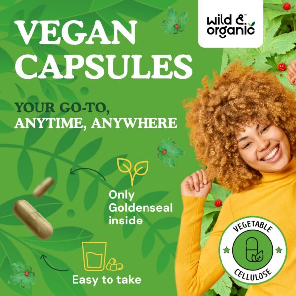 Version 1.0.0 Etiqueta del producto Wild & Organic cápsulas de sello de oro