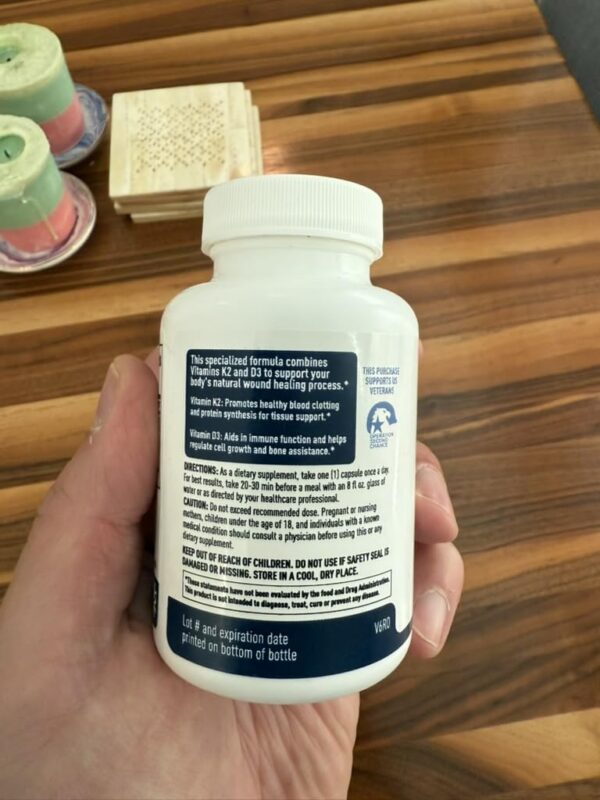 Etiqueta Wound Care Plus K2 D3