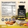 Etiqueta del producto X Gold Health 8 en 1