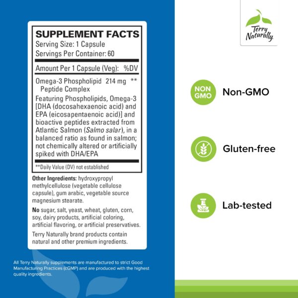 Etiqueta y cápsulas visibles