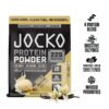 Version 1.0.0 Etiqueta y logotipo de Jocko Mölk Whey Protein