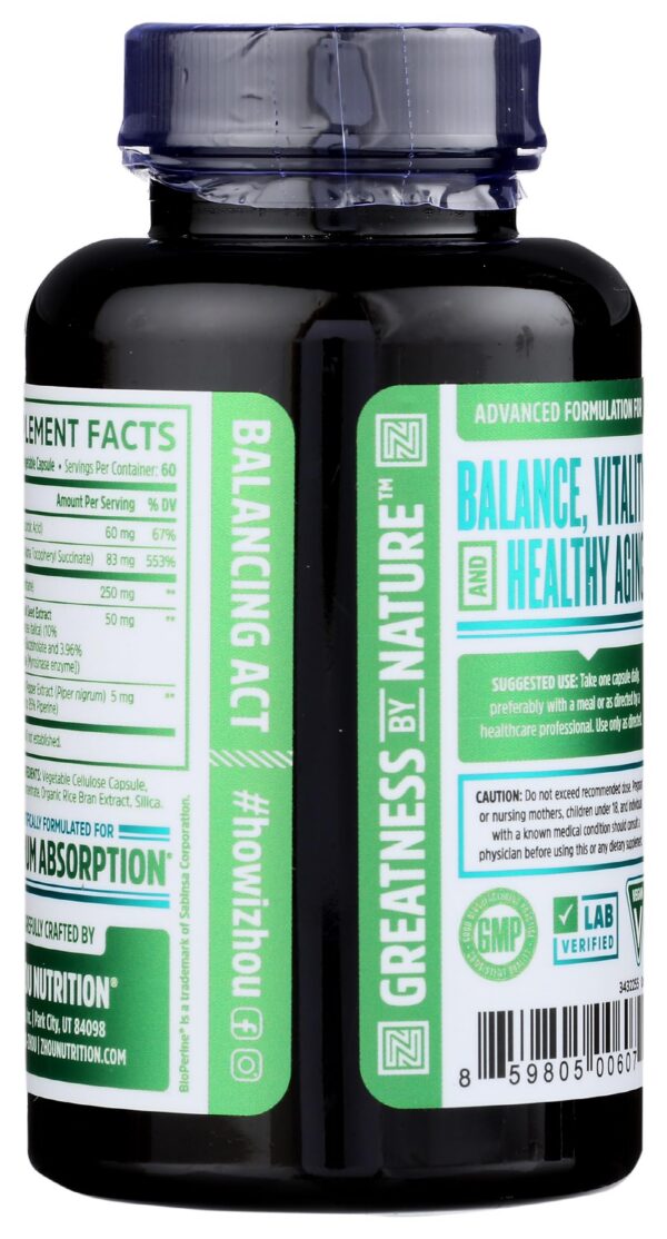 Etiqueta ZHOU Nutrition Dim Active suplemento cápsulas