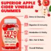 Detalles de etiquetas de gomitas keto de vinagre de manzana salud