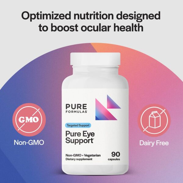 Etiqueta frontal de Pure Eye Support