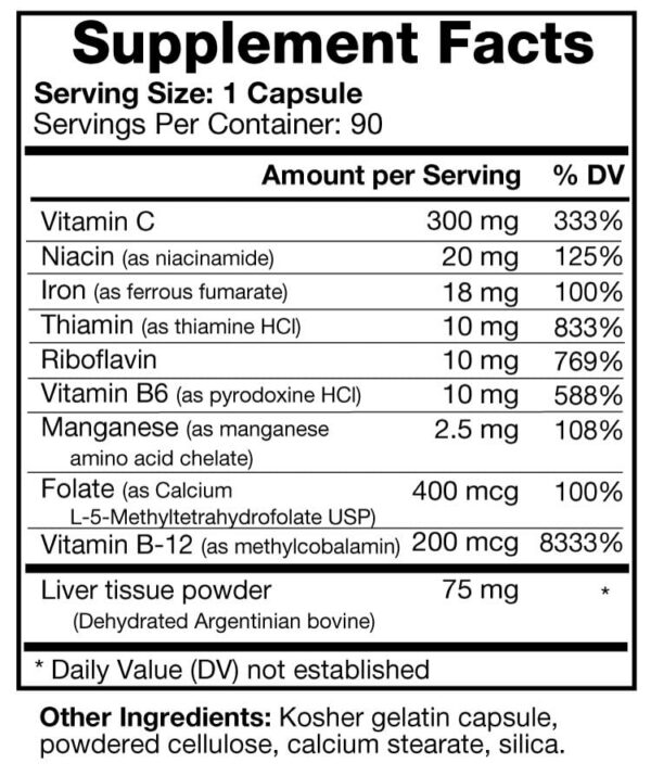 Etiquetas suplemento Bio-Design Hemo Plus construcción sangre