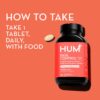 Etiquetas del suplemento multivitamínico HUM Base Control libre de soya