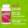 Frasco con vitaminas masticables Flintstones Plus hierro niños