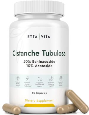 Version 1.0.0 Frasco de cápsulas Etta Vita Cistanche Tubulosa 500mg