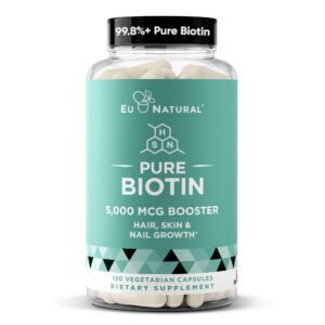 Version 1.0.0 Eu Natural Biotina 5000 mcg cápsulas veganas para cabello y piel