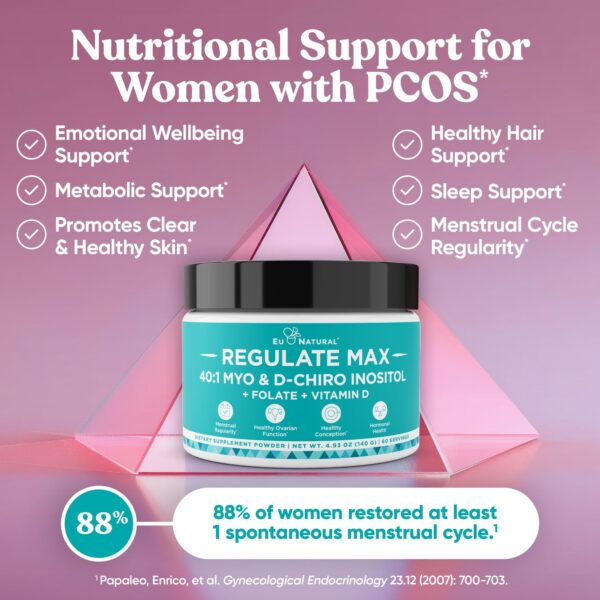 Etiqueta frontal Eu Natural Regulate MAX