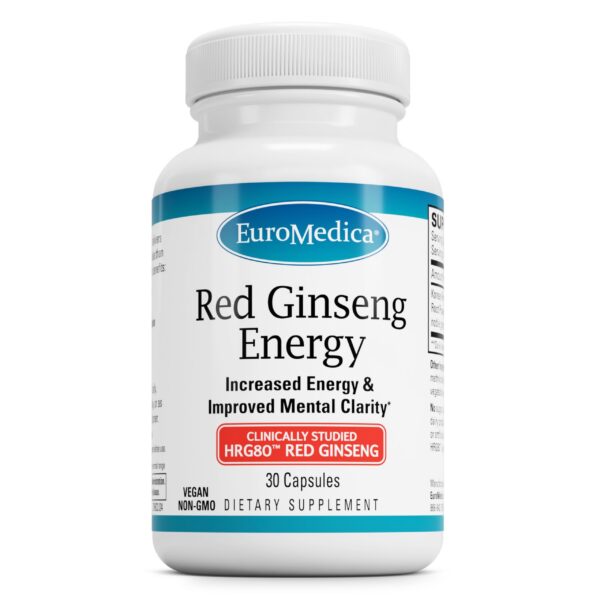 Euromedica suplemento energía con ginseng rojo 30 cápsulas