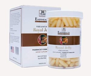 Frente de EVERHEALTH Jalea Real 1000 mg 300 cápsulas