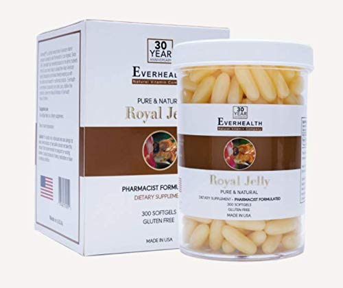 Frente de EVERHEALTH Jalea Real 1000 mg 300 cápsulas