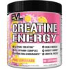 Envase de EVL Creatine Energy polvo Pink Lemonade