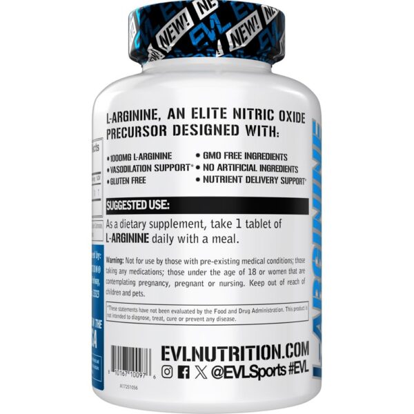Tabletas L-Arginine EVLUTION