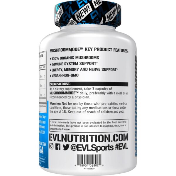 Version 1.0.0 Evlution suplemento nootrópico con hongos medicinales orgánicos
