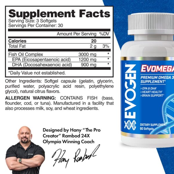 Cápsulas suaves de Omega-3 Evogen