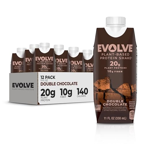 Evolve batido proteina vegetal chocolate doble frontal