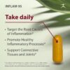 Exclusivo suplemento Inflam-95 con extractos de plantas antiinflamatorias