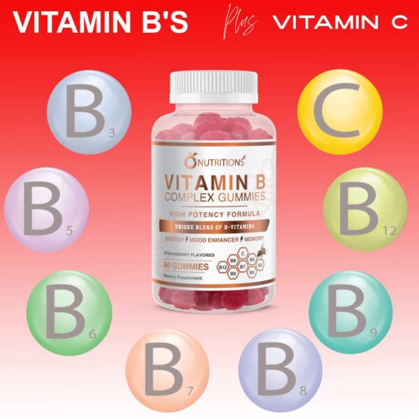 Exhibe gominolas vitamina B para estrés y energía