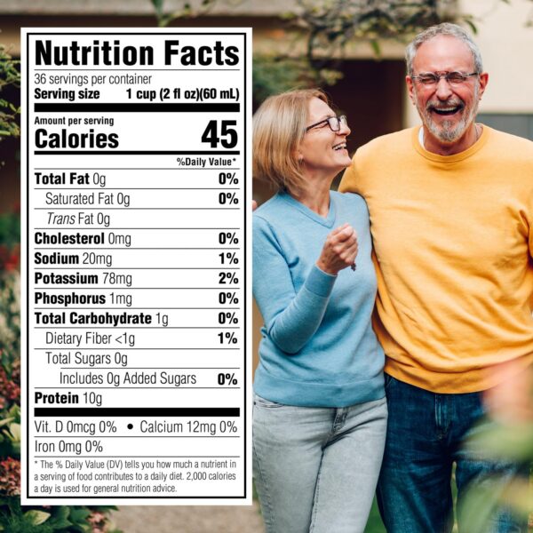 Etiqueta lateral con información de ingredientes