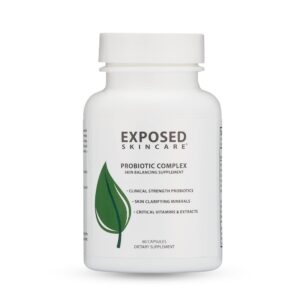 Exposed Skin Care suplemento probiótico para piel clara 60 cápsulas