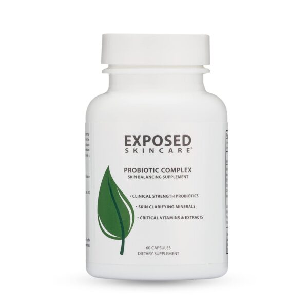 Exposed Skin Care suplemento probiótico para piel clara 60 cápsulas