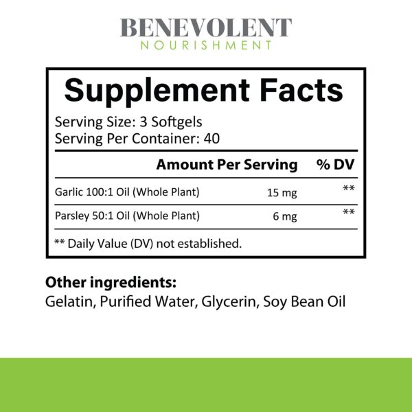 Extracto aged de ajo en cápsulas blandas Benelovent 1500 mg