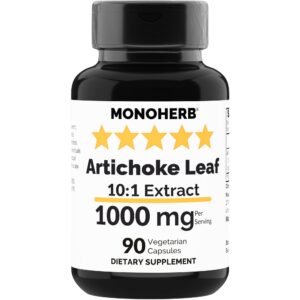 Extracto de alcachofa cápsulas vegetarianas MONOHERB 1000 mg