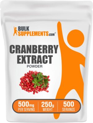 Polvo de extracto de arándano BulkSupplements suplemento natural