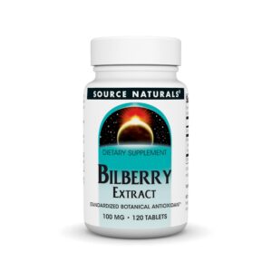 Version 1.0.0 Extracto de Arándano Source Naturals en frasco