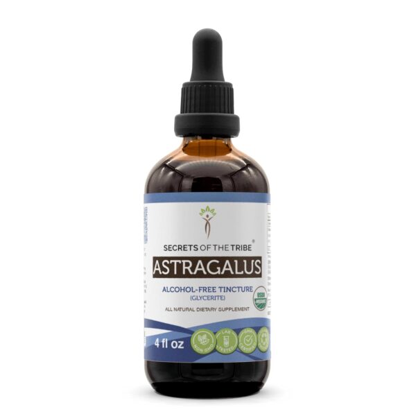 Extracto astrágalo orgánico sin alcohol 4 oz natural