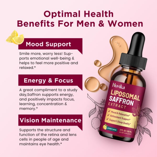 Extracto de azafrán liposomal Hovika con L-teanina y vitaminas