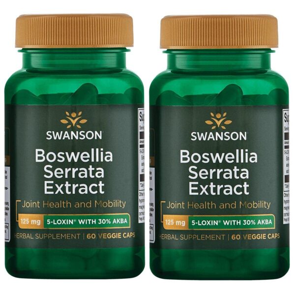 Extracto de Boswellia Serrata Swanson frasco 125 mg 60 cápsulas vegetales