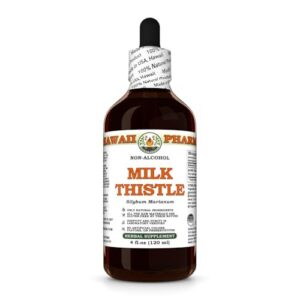 Frasco de extracto de cardo mariano sin alcohol Hawaii Pharm 4 fl oz