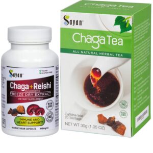 Extracto de Chaga siberiano y Reishi orgánico