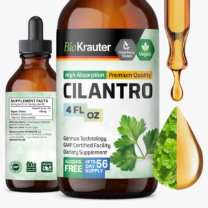 Version 1.0.0 Botella de extracto de cilantro detox BioKrauter 4 oz
