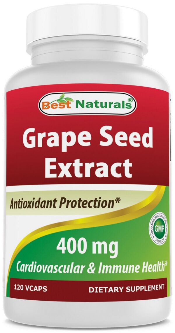 Extracto concentrado Best Naturals semilla de uva para salud cardiovascular