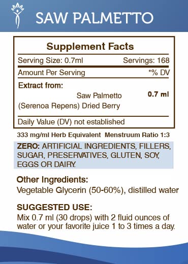 Extracto concentrado de palmetto para bienestar y salud