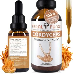 Extracto de Cordyceps Feral Fungi botella