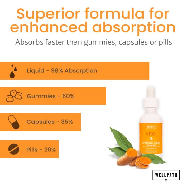 Extracto de cúrcuma líquida 1950mg con BioPerine y lecitina