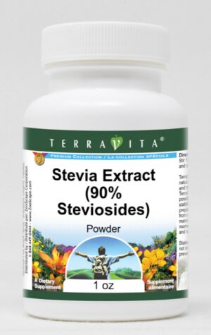Extracto de stevia TerraVita polvo 1 oz paquete de 3