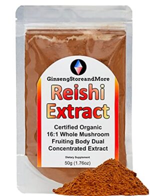 Extracto dual de Reishi rojo orgánico en envase