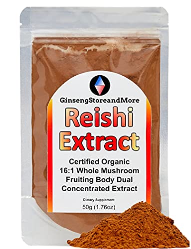 Extracto dual de Reishi rojo orgánico en envase
