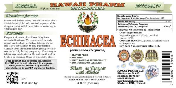 Version 1.0.0 Extracto de equinácea líquido natural para salud herbal