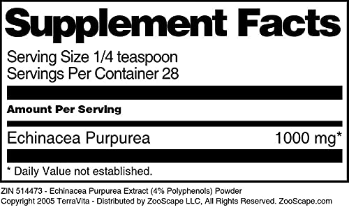 Extracto equinácea TerraVita polvo empaquetado