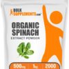 Extracto de Espinaca Orgánico BulkSupplements en envase