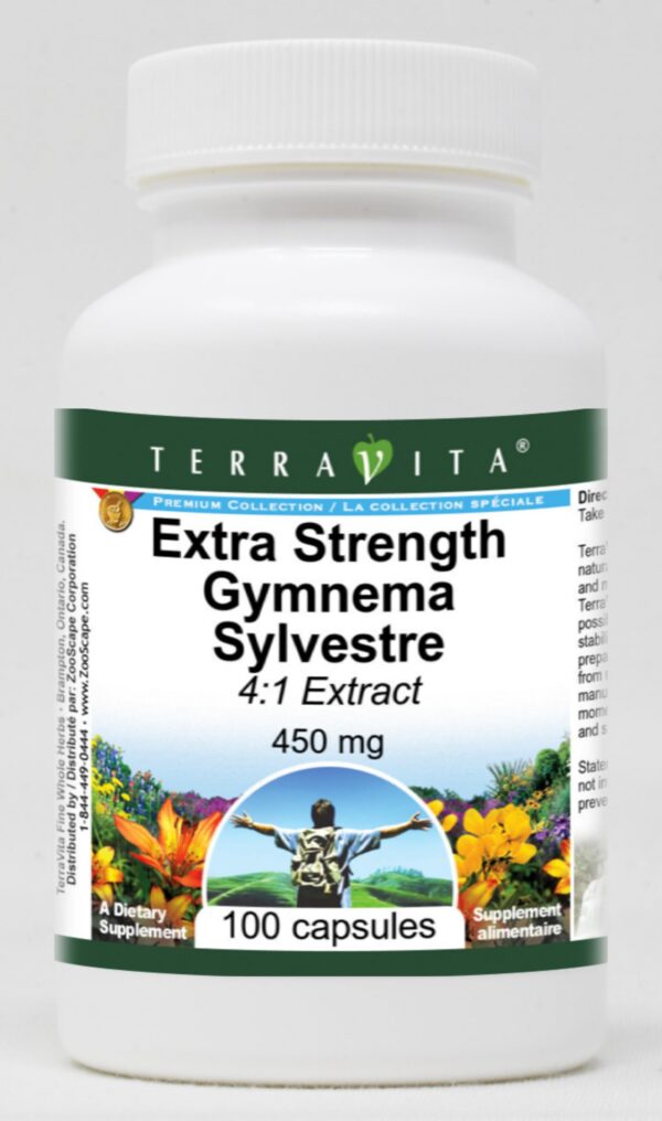 Extracto extra fuerte de gymnema sylvestre en cápsulas TerraVita