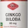 Extracto Ginkgo Biloba Olympian Labs caja frontal 60 cápsulas vegetarianas