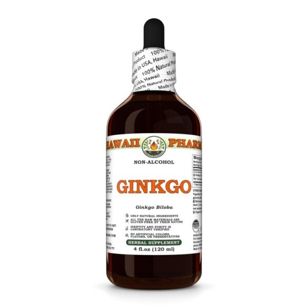 Version 1.0.0 Extracto de ginkgo biloba sin alcohol botella 4 fl oz